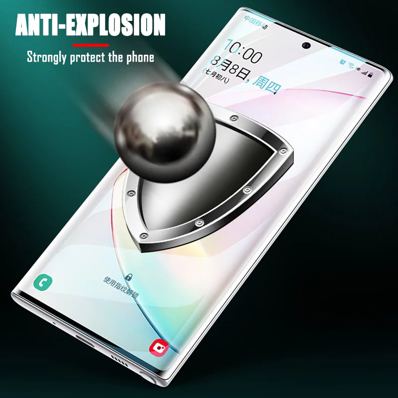 40D Гидрогелевая пленка для samsung Galaxy Note 10 S8 S9 S10 Plus Note 8 9 Защита экрана для samsung S8 S9 S7 Edge пленка не стекло