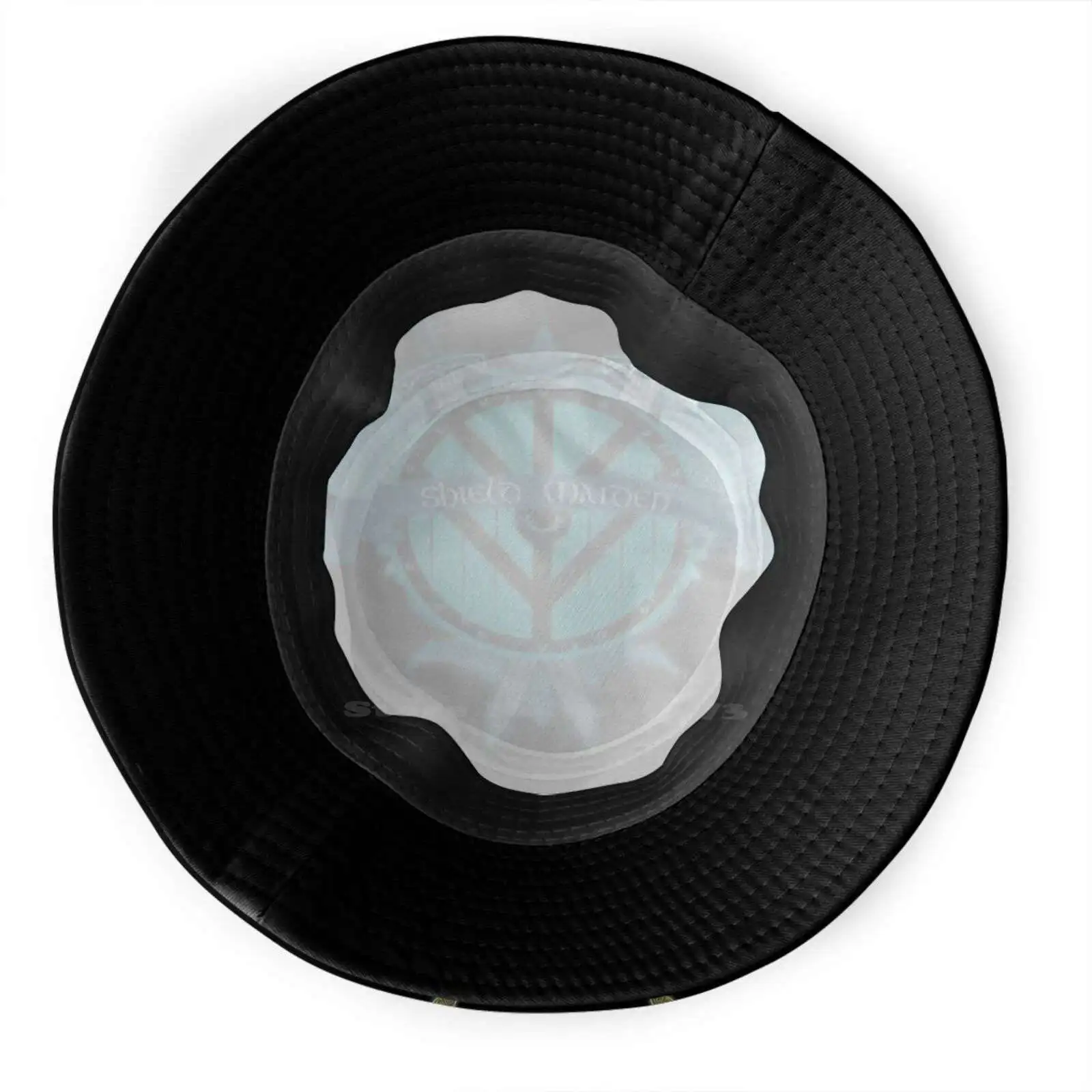 

Shield Badass Woman Winged Teal Viking Shield Uv Protection Foldable Bucket Hats Women Men Shield Teal Viking Shield Vikings