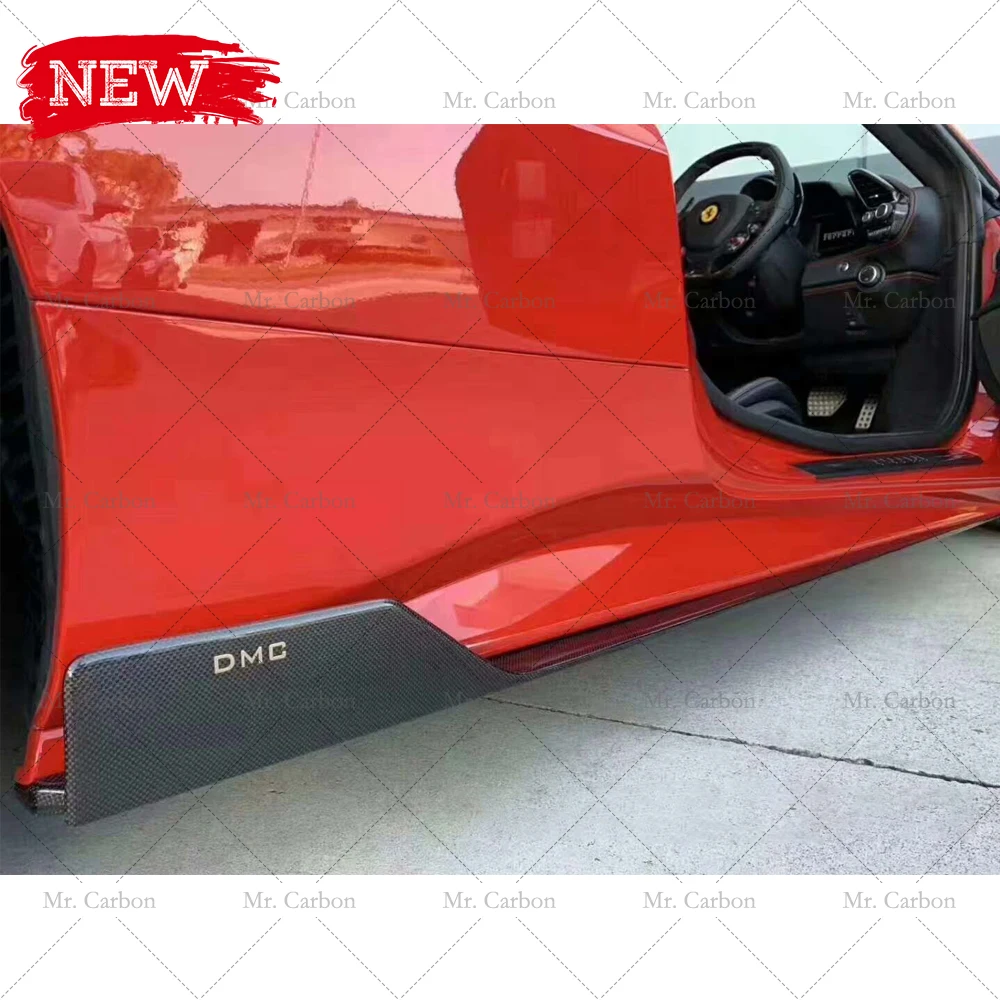 Карбоновая боковая юбка для FERRARI F12 BERLINETTA 2013-2015 модель DMC из углеродного волокна