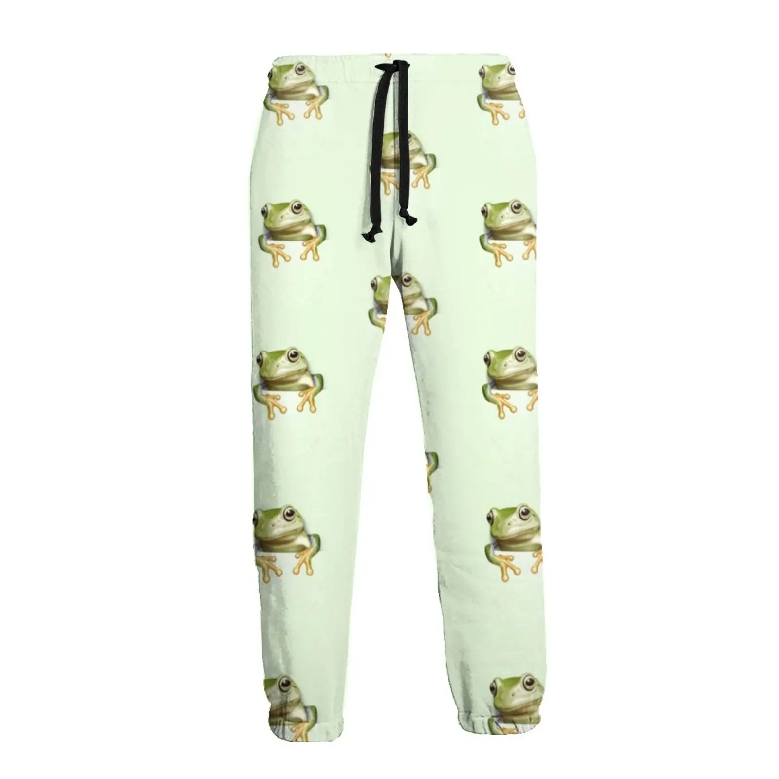 Frog Sweatpants Male Summer Joggers Polyester Fashion Cozy Casual Pants