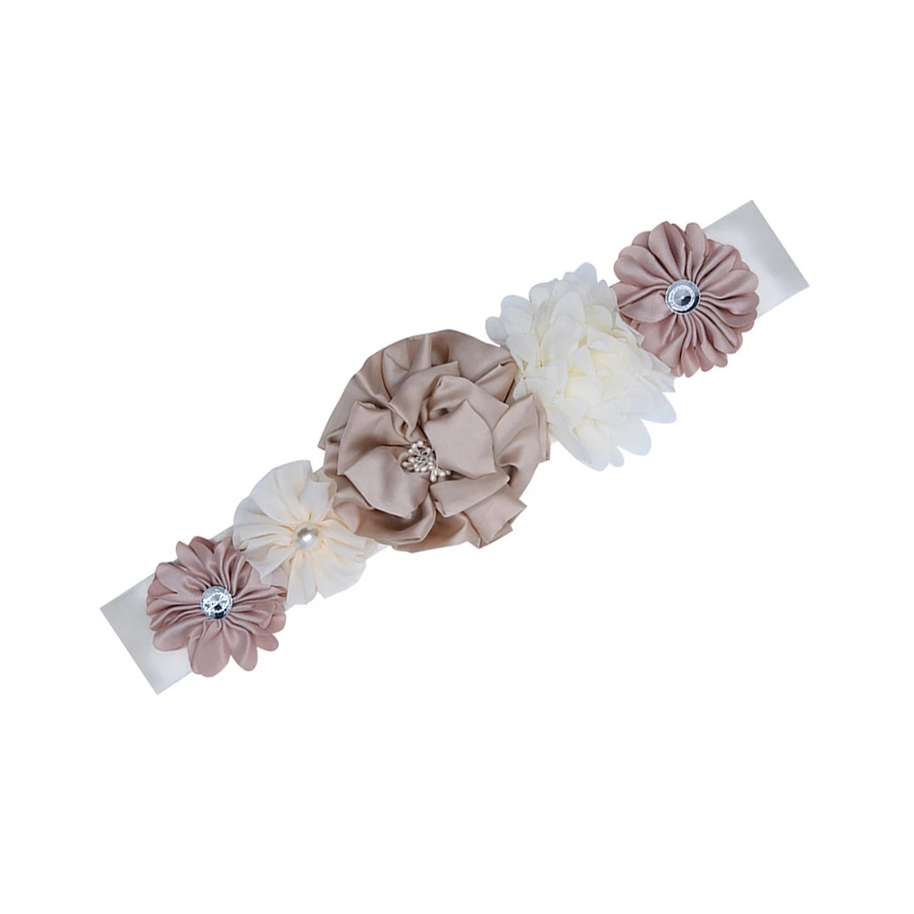 Свадебное модное платье с поясом полиэстер цветочный женский пояс Свадебный