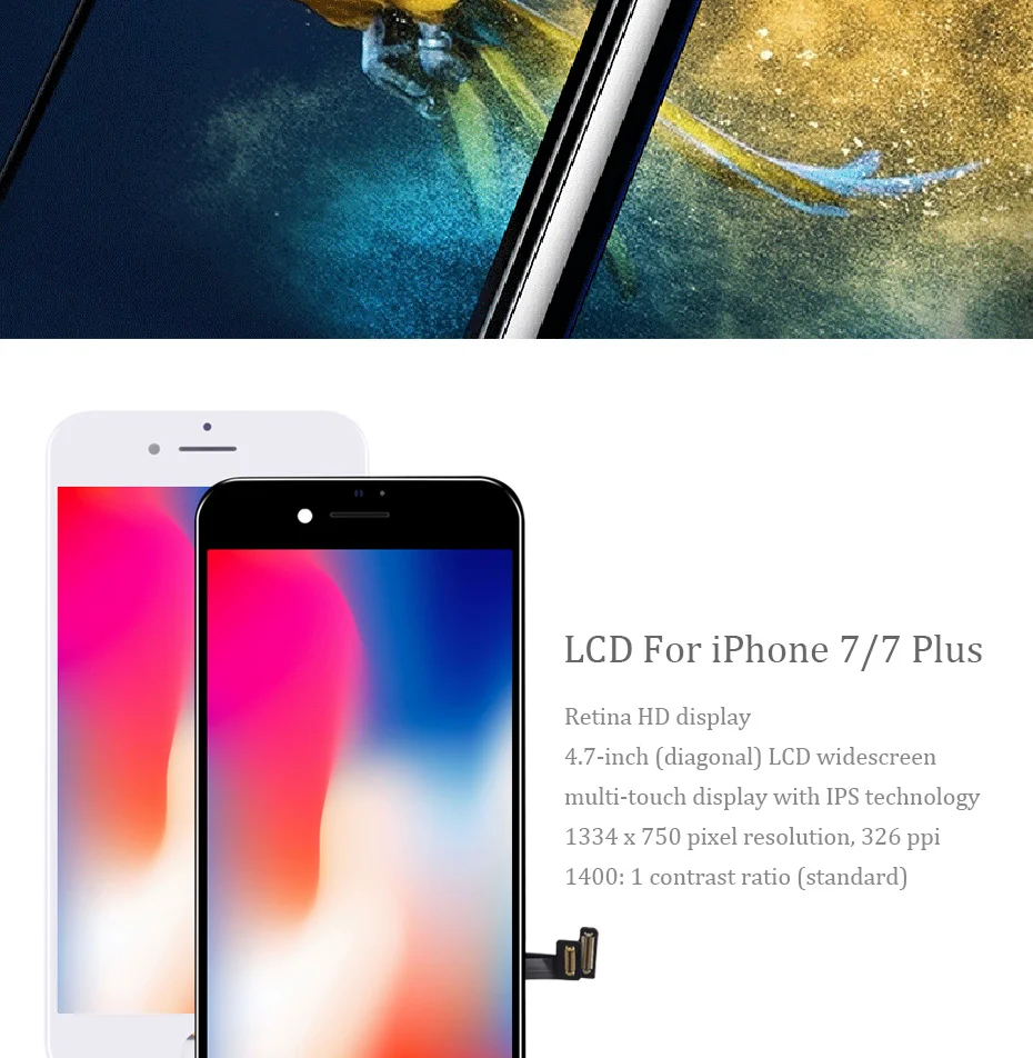 ЖК-экран PINZHENG AAAA для iPhone 7 Plus, ЖК-дисплей, дигитайзер, сенсорный модуль 7, сменный ЖК-экран s