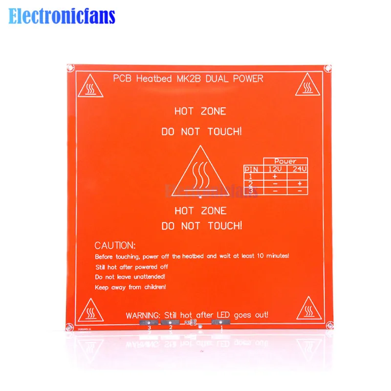 Обновленная Подогреваемая платформа MK2B печатная плата тепловая двойной 12 в 24 В