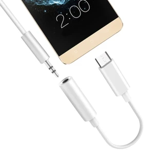 Аудиокабель-адаптер со штекером 3,5 мм и разъемом USB Type-C для наушников