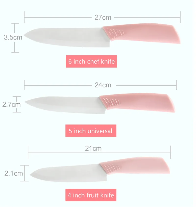 Набор керамических кухонных ножей с цирконием набор нож для мяса хлеба фруктов |