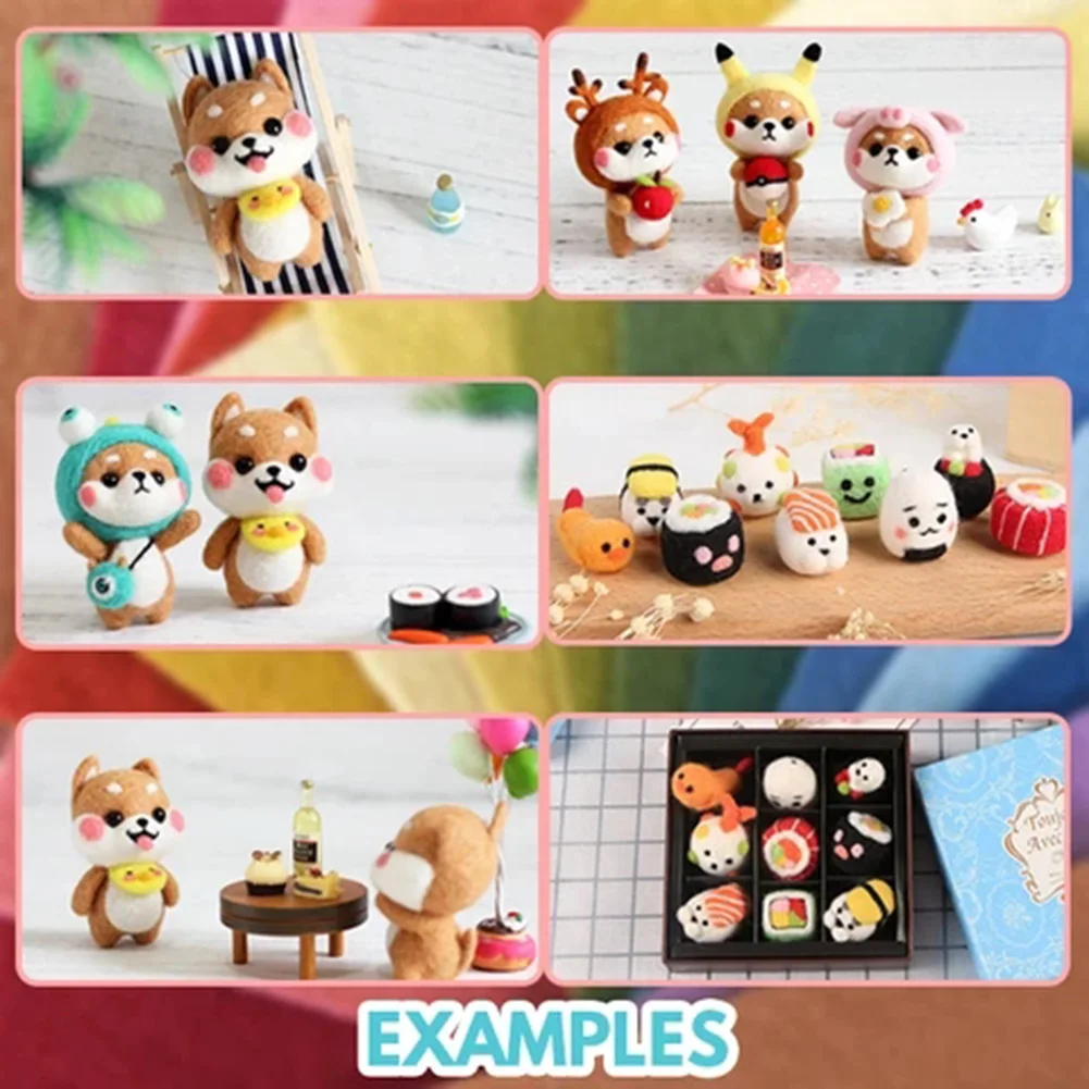 Сделай Сам набор плюшевой шерсти для вышивания ручной работы нитка вязальных