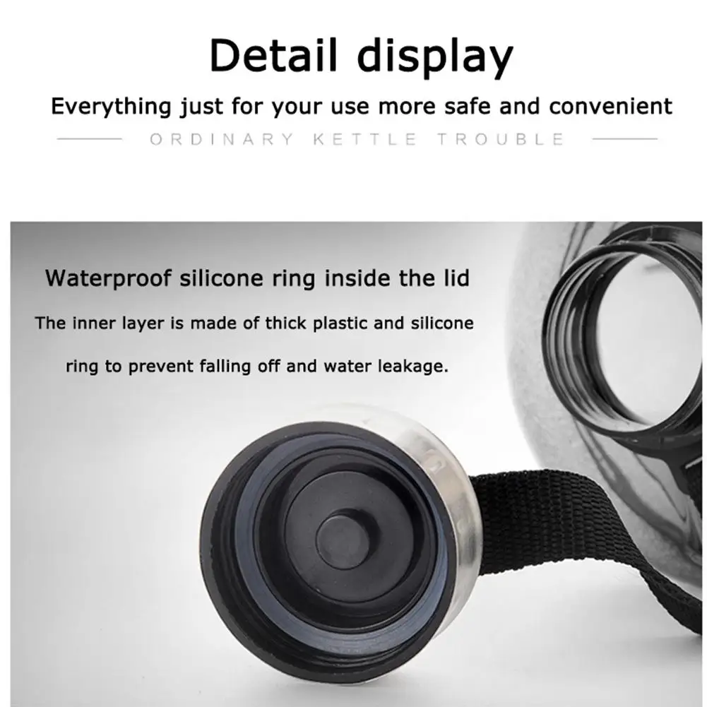 Спортивная бутылка для воды спортзала без бисфенола А большой емкости