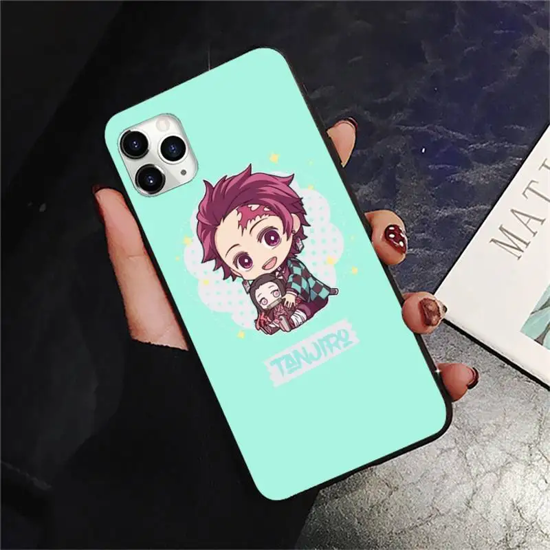 

Demon Slayer Kawaii Anime Phone Case for iPhone 11 12 pro XS MAX 8 7 6 6S Plus X 5S SE 2020 XR mini