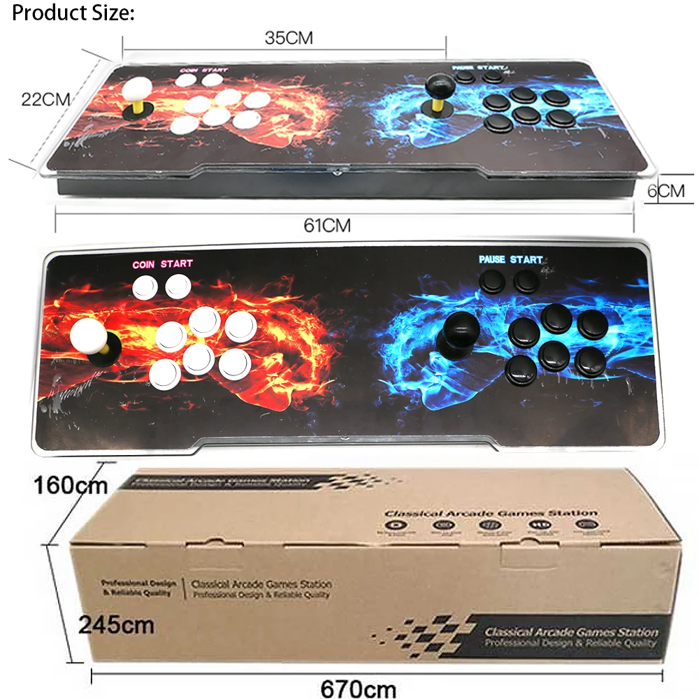 3D Pandora WIFI скачать игры 4018 в 1 игровая доска Ретро джойстик консоль PC/PS3 Аркада USB Joypad