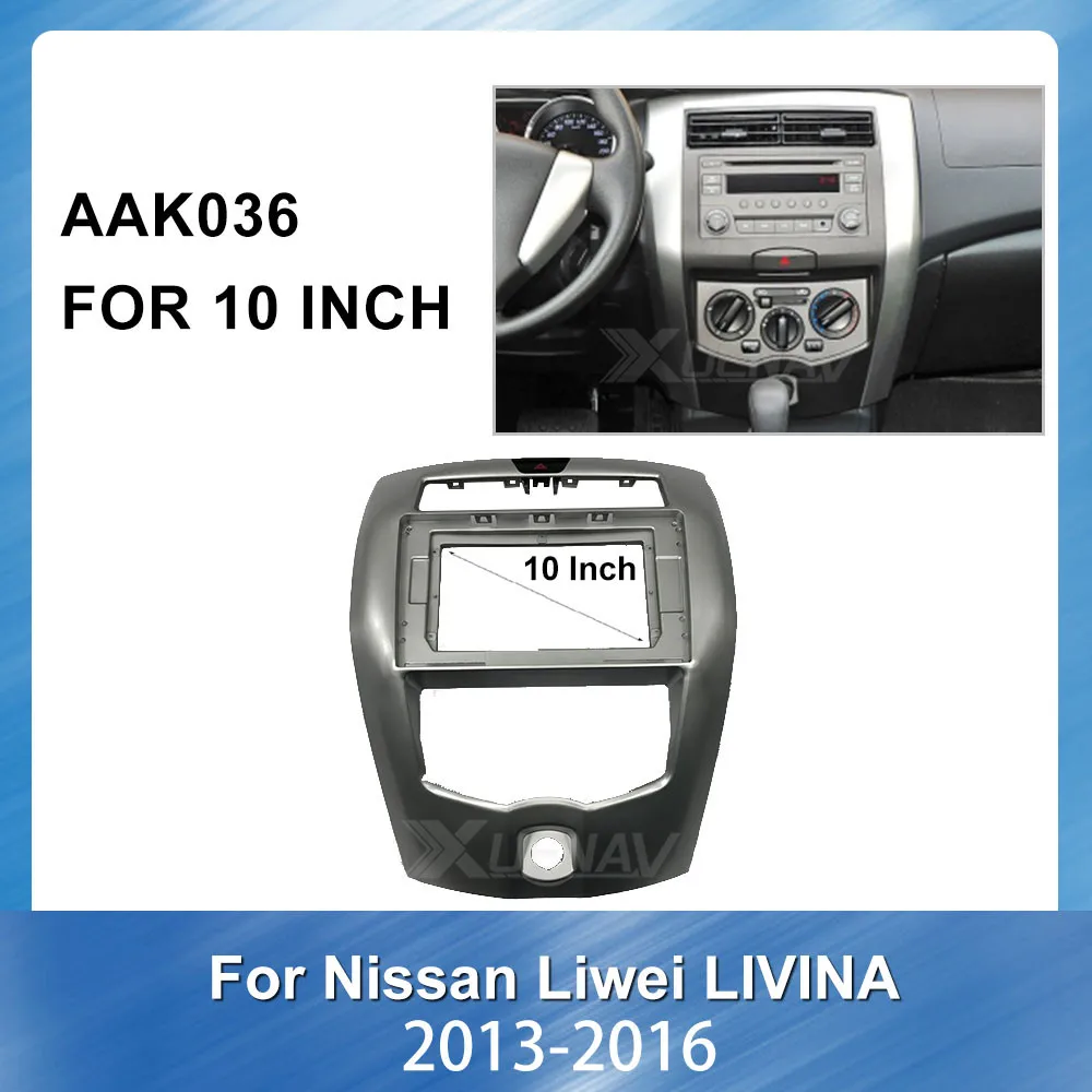 10 inch Car Radio Fascia Frame Mount Kit Trim Panel For NISSAN LIVINA 2013--2016 Car Radio Auto Multimedia Fascia