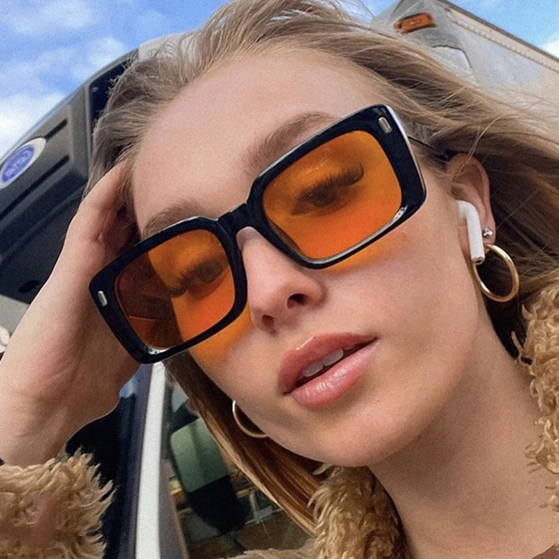 

Vintage Square Sunglasses Women Fashion Small Rectangle Green Sunglasses Retro Square Vintag Retro High Quality UV400