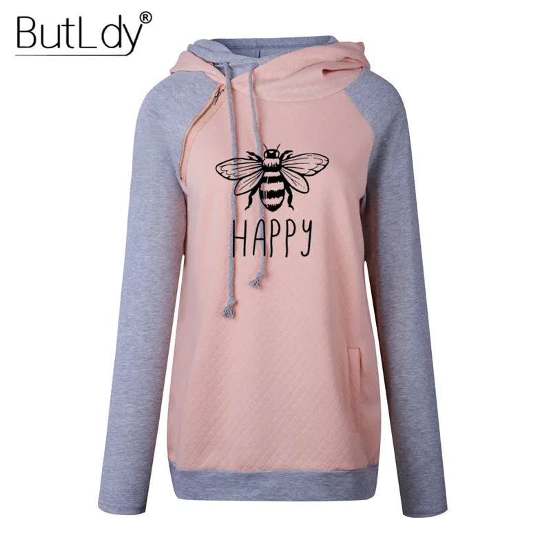 Женская толстовка с капюшоном и карманами на молнии|Женские толстовки свитшоты| |