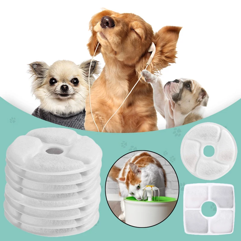 

Фильтр питьевой фонтанной воды для домашних животных, Сменный фильтр с активированным углем, дозатор воды для домашних животных, Сменный фи...