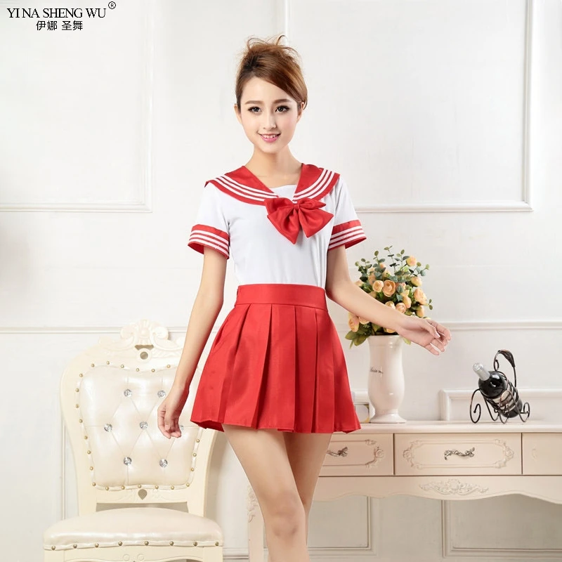 Японская школьная форма аниме COS матросский костюм топ + галстук юбка одежда JK в