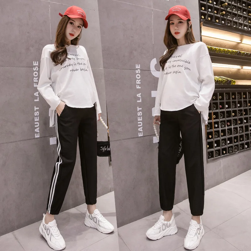 

Trousers For Pregnant Women Clothes Elastic Waist Maternity Pants Abdominal Pregnancy Jeans Stretch Leggings Clothing Maternidad