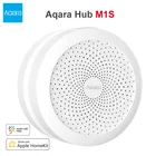 Шлюзовой концентратор Aqara Smart M1S 2021 Zigee 3,0 со светодиодной подсветильник кой RGB, датчик безопасности, пульт дистанционного управления для Mi Home, Apple Homkit