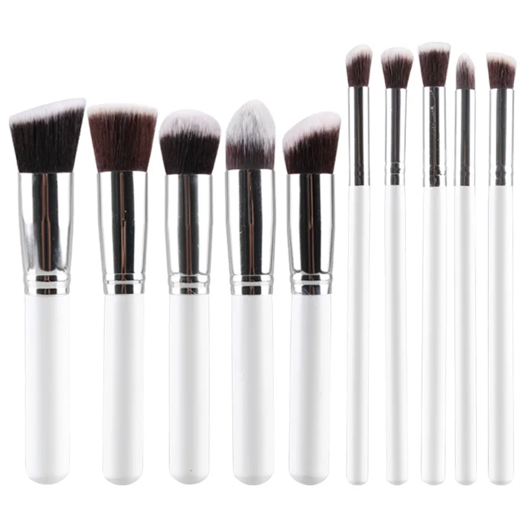 10 шт. набор высококачественной основы Maquiagem power Eye shadow Blending Contour Highlight Cosmetic beauty Makeup Кисти Наборы инструментов - Handle Color: BY