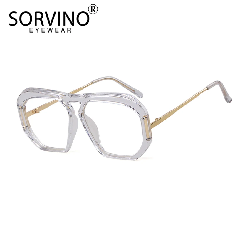 Мужские и женские большие очки авиаторы SORVINO дизайнерские солнцезащитные в стиле