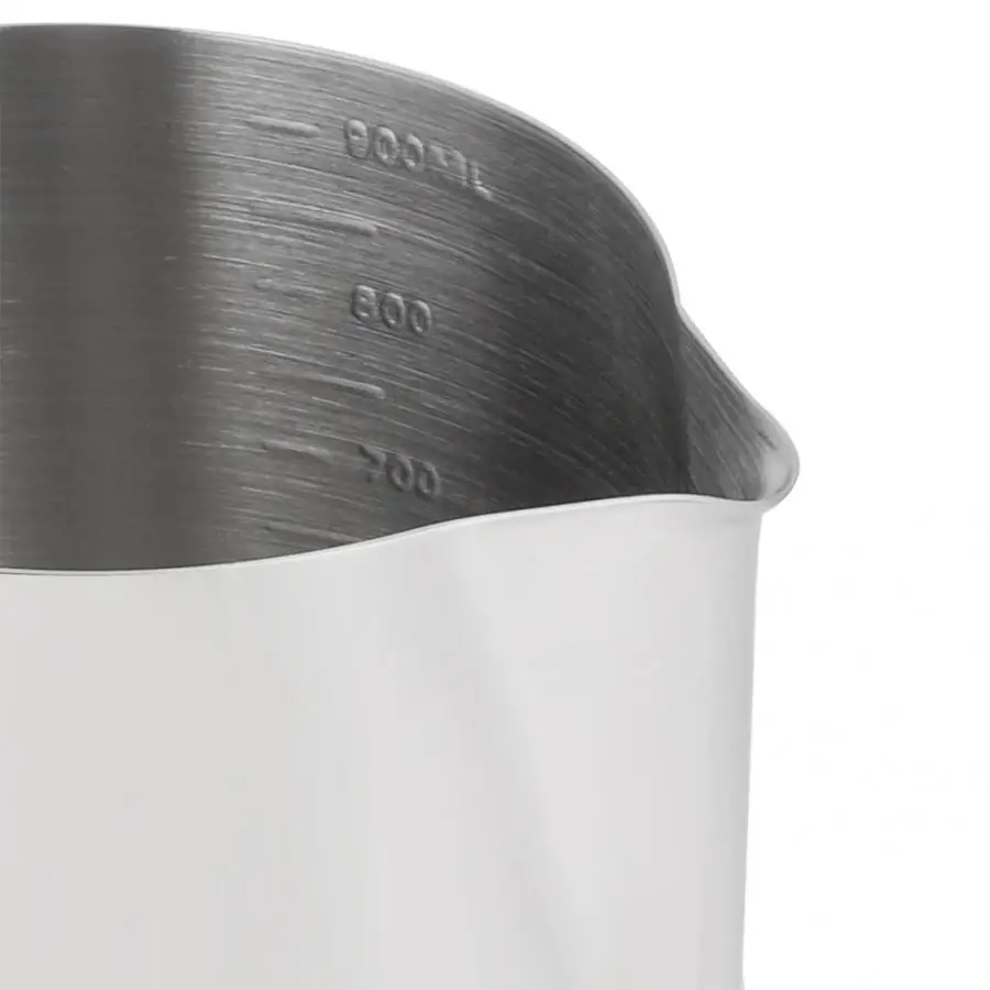 Stainless Steel Coffee Stencils Milk Frothing Jug Cup Coffee Milk Pitcher With Scale for Latte Art Kitchen Accessories
