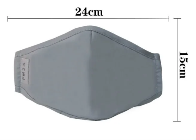 Хлопок PM2.5 черная маска для рта Анти-пыль маска фильтр с активированным углем ветрозащитный Рот-муфельные бактерии доказательство маски для лица для защиты от гриппа уход