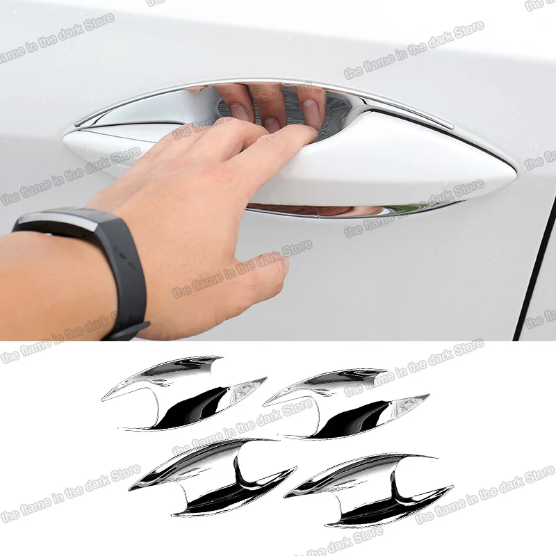

shiny silver mirror surface abs for Lexus Rx RX300 rx450h rx350 Car Door bowl Trims Accessories 2016 2017 2018 2019 2020 2021