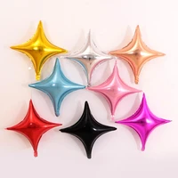 5103050pcs 10inch26inch 4 point star foil balloons bulk sell for birthday party decoration four points star balloon pure