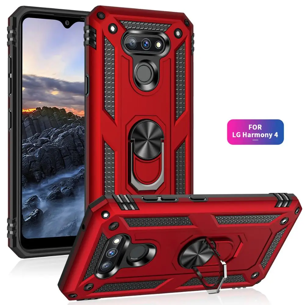 

For LG Q51 Stylo 5 6 K30 K40 K50 K31 K51 Harmony 4 Hybrid Armor Rugged Kickstand Shockproof Hard Back Case TPU + PC Phone Cover