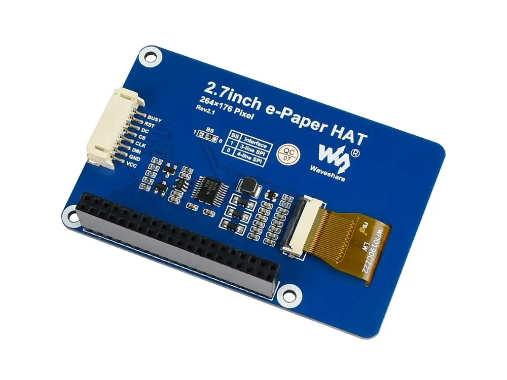 2 7 дюймов электронная бумага шляпа 264x176 e Ink дисплей для Raspberry Pi SPI интерфейс со