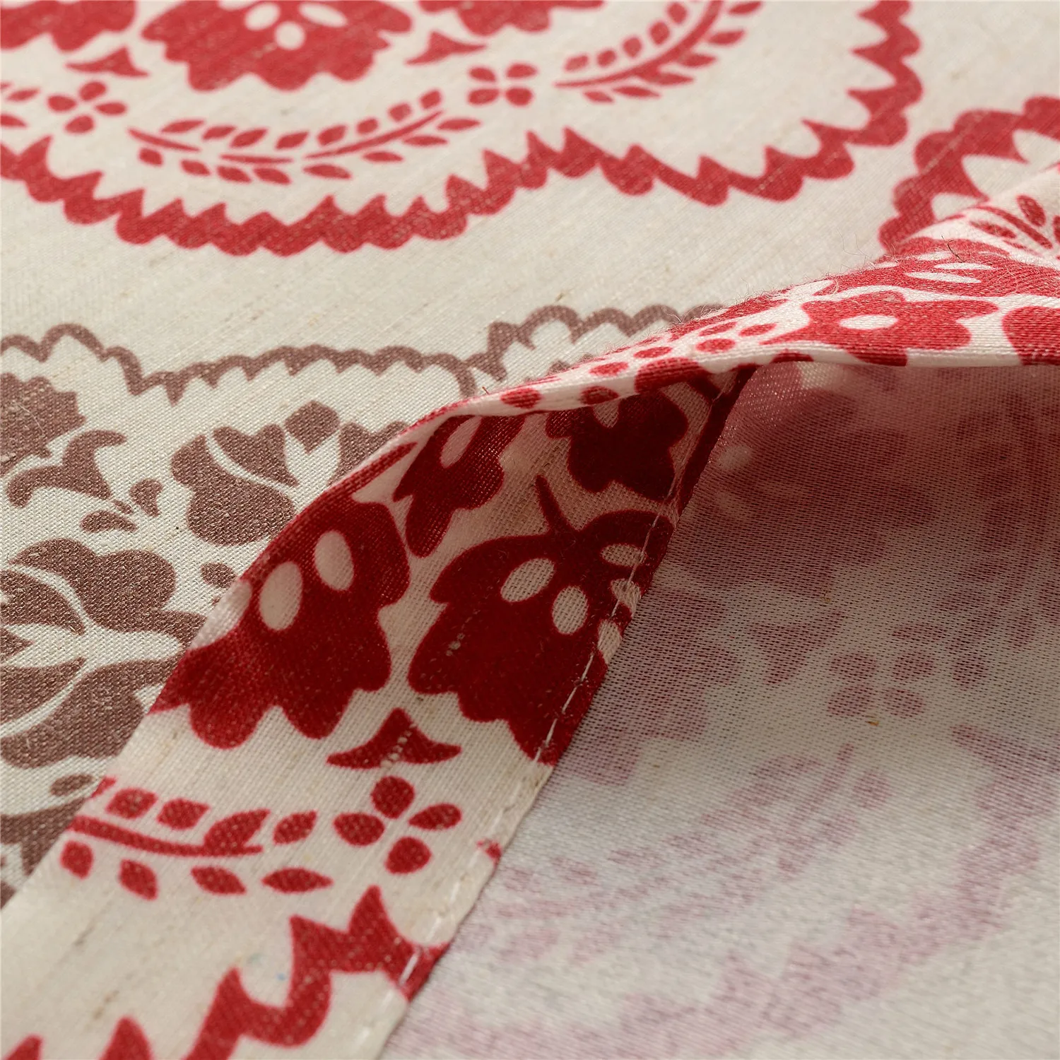 

Nordic Style Cotton Linen Printing Curtain for Sitting Room Bedroom