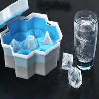 silicone polygon digital dice ice mould multipurpose jelly coffee mould drink fruit ice cube tray kitchen ice cream tools