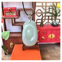 myanmar natural jadeite a goods gem pendant s925 silver jade pendant fubei pendant for women norsticky rice gc191118965