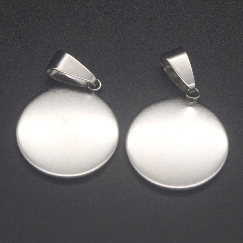 10 шт./лот из нержавеющей стали подвеска с кабошоном для изготовления ювелирных