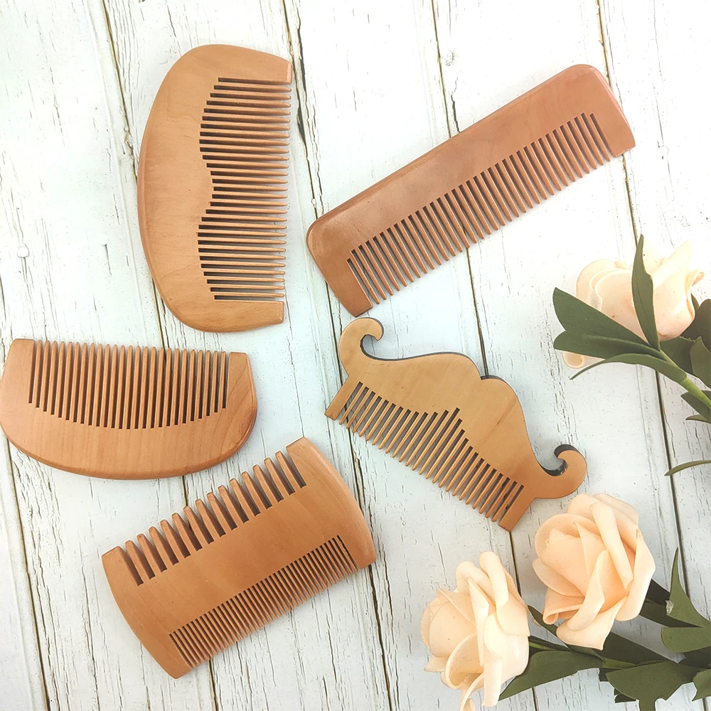 

Portable Wood Comb Natural Green Pear Wood Hair Personal care Tools for Hair