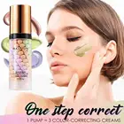 Увлажняющий, Осветляющий и освежающий Крем для макияжа, трехцветный, 40 г