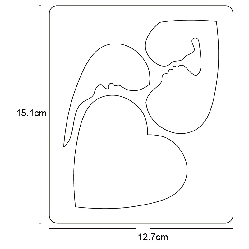 Сделай Сам подвеска в форме сердца деревянный штамп Скрапбукинг 2020 Новые пресс