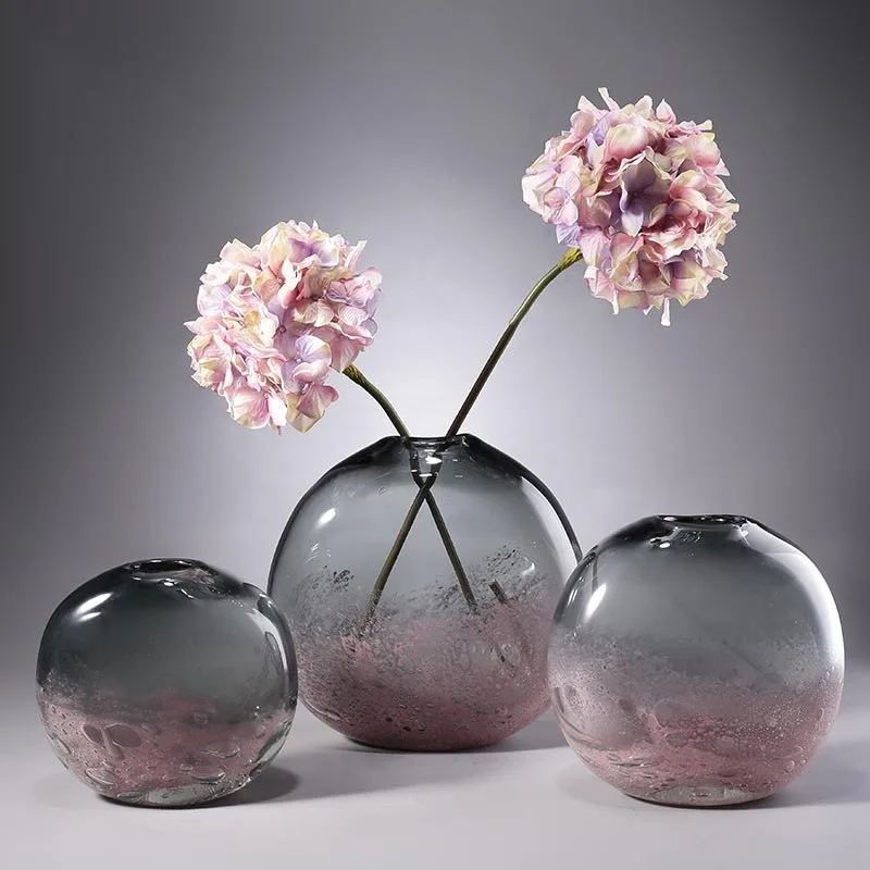 

Nordic Creative Glass Vase Home Decor Crafts Hydroponics Plant Flower Pot Planter Dried Flower Bottle Container Ornament Crafts