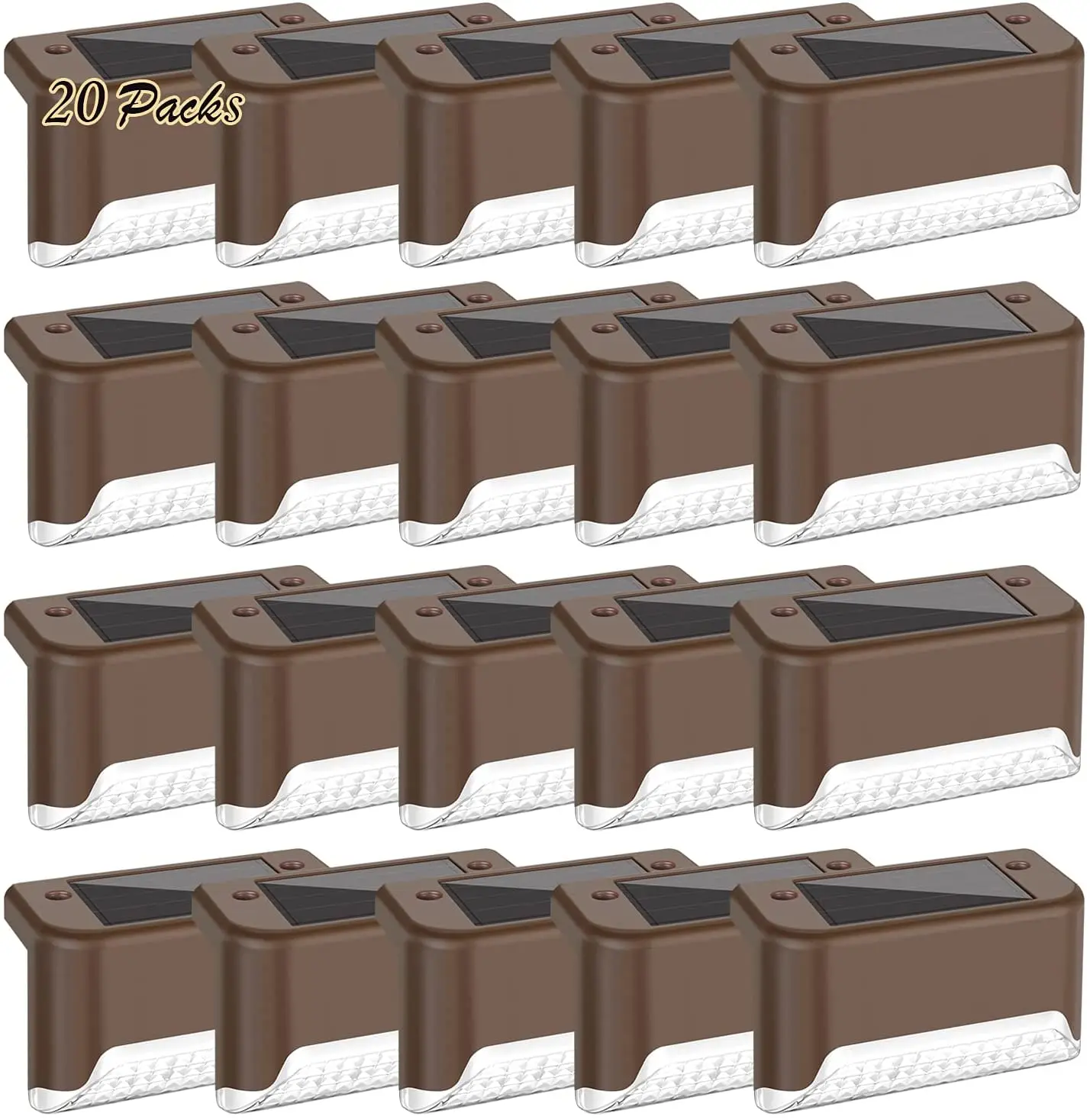 20 шт. светодиодный светильник для лестницы на солнечной батарее уличный садовый