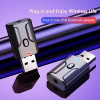 2 in 1 usb bluetooth 5 0 transmitter receiver mini 3 5mm aux stereo wireless bluetooth audio adapter for headphonehome new