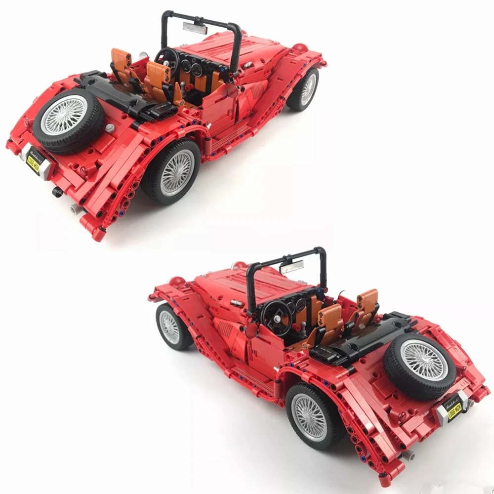 Классический винтажный конструктор MOC скоростной чемпион автомобиль наборы