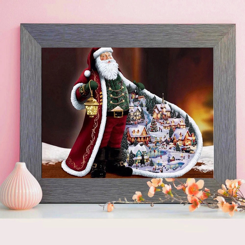 Huacan алмазная вышивка полная выкладка мультфильм живопись Дед мороз картины из