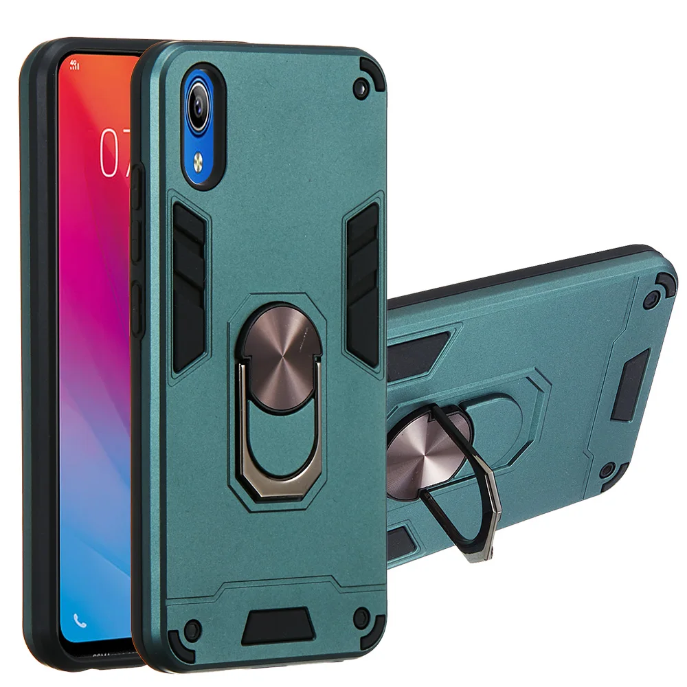 Защитный чехол с кольцом подставкой для телефона VIVO Y91 Y95 Y93 U1 Y91C Y91i Y90 Y83 V11 V11i V15 S1 Plus