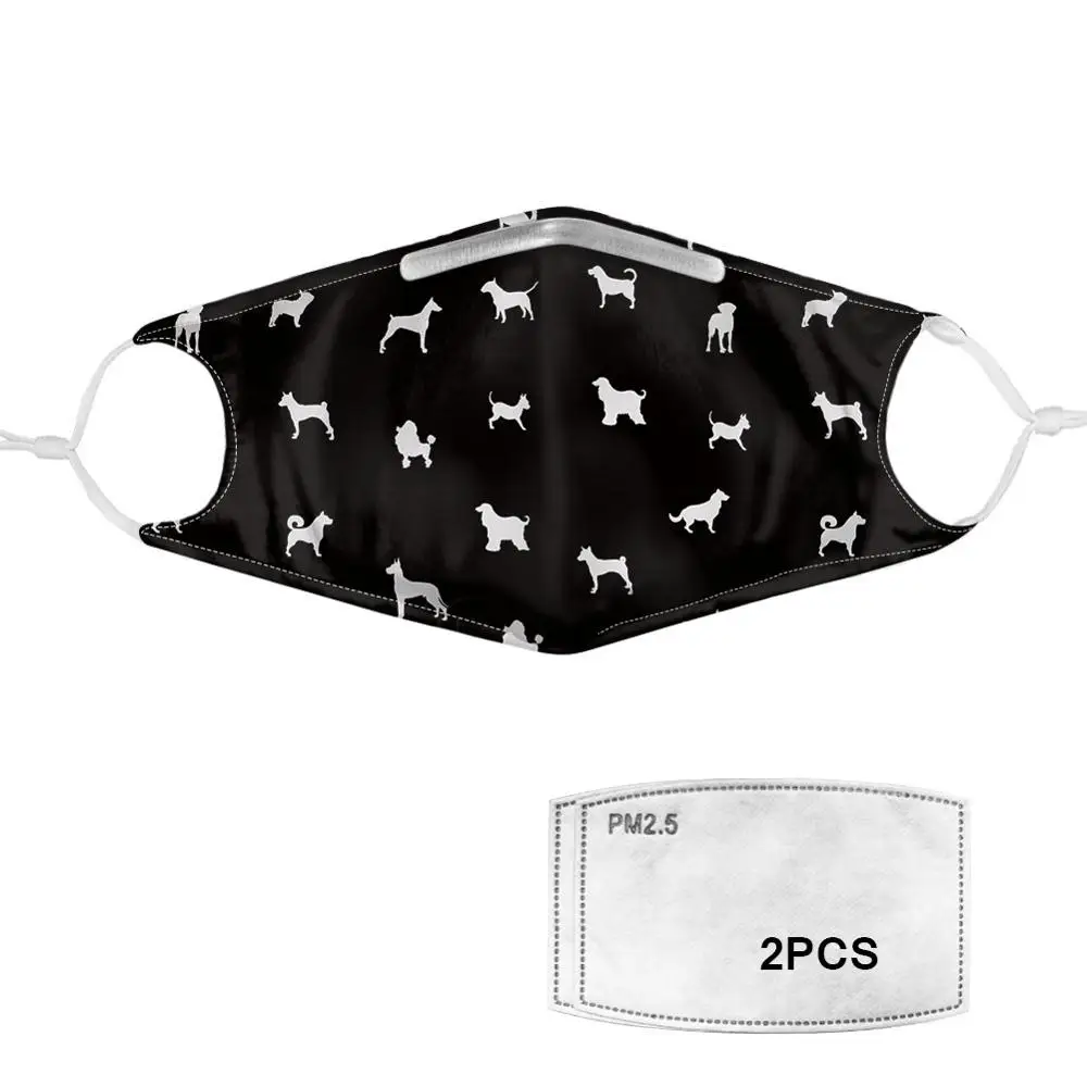 Респиратор для мужчин и женщин с камуфляжным узором 2 фильтрами стильный