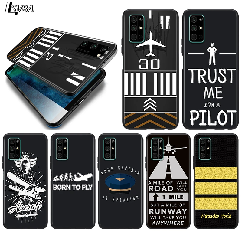 

Silicone Cover Fly Pilot Plane for Huawei Honor 30 20S 20 10i 9S 9A 9C 9X 8X 10 9 Lite 8A 7C 7A Pro Phone Case