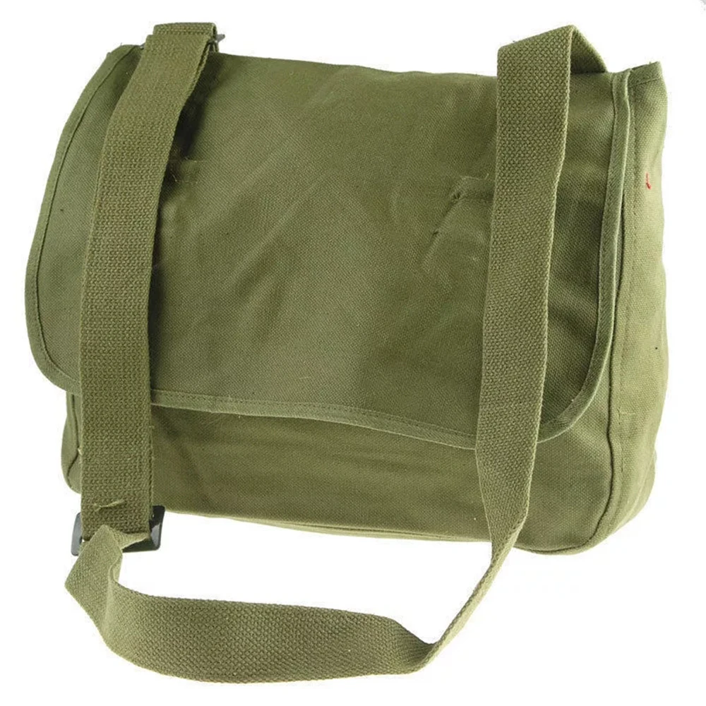 Винтажная Холщовая Сумка, старомодная маленькая сумка-мессенджер, военная сумка