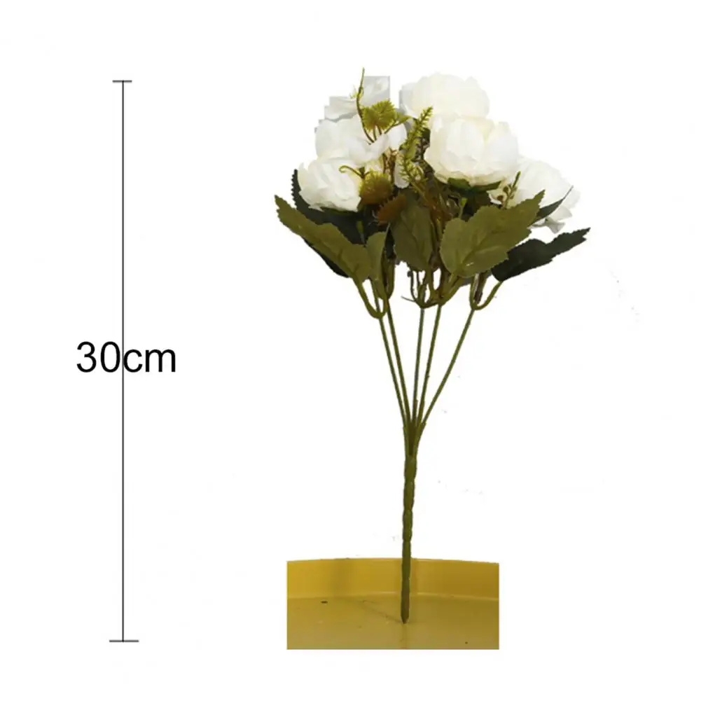 

1Pc Artificial Peony Flower Blossom Home Wedding Party Living Room Decoration Artificial Flowers Home Office Decoration