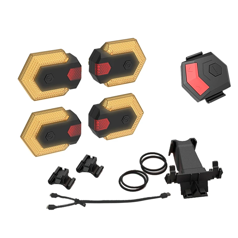 Bike Turn Signals with Smart Wireless Remote Control Tail Lights Front and Rear Cycling Warning Light | Спорт и развлечения