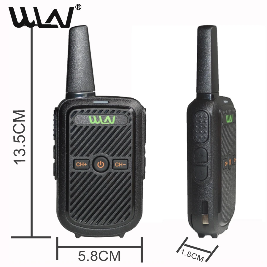 2021 NEW 2pcs WLN KD-C51 MINI handheld fm transceiver portable two way Radio Ham HF cb radio Walkie Talkie