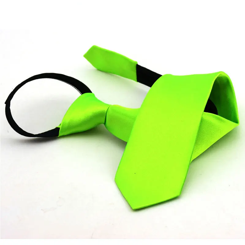 

Fashion 5cm Necktie for Men Slim Narrow Tie Easy To Pull Rope Neckwear Korean Style Orange Red Purple Ties Mens Wedding Necktie