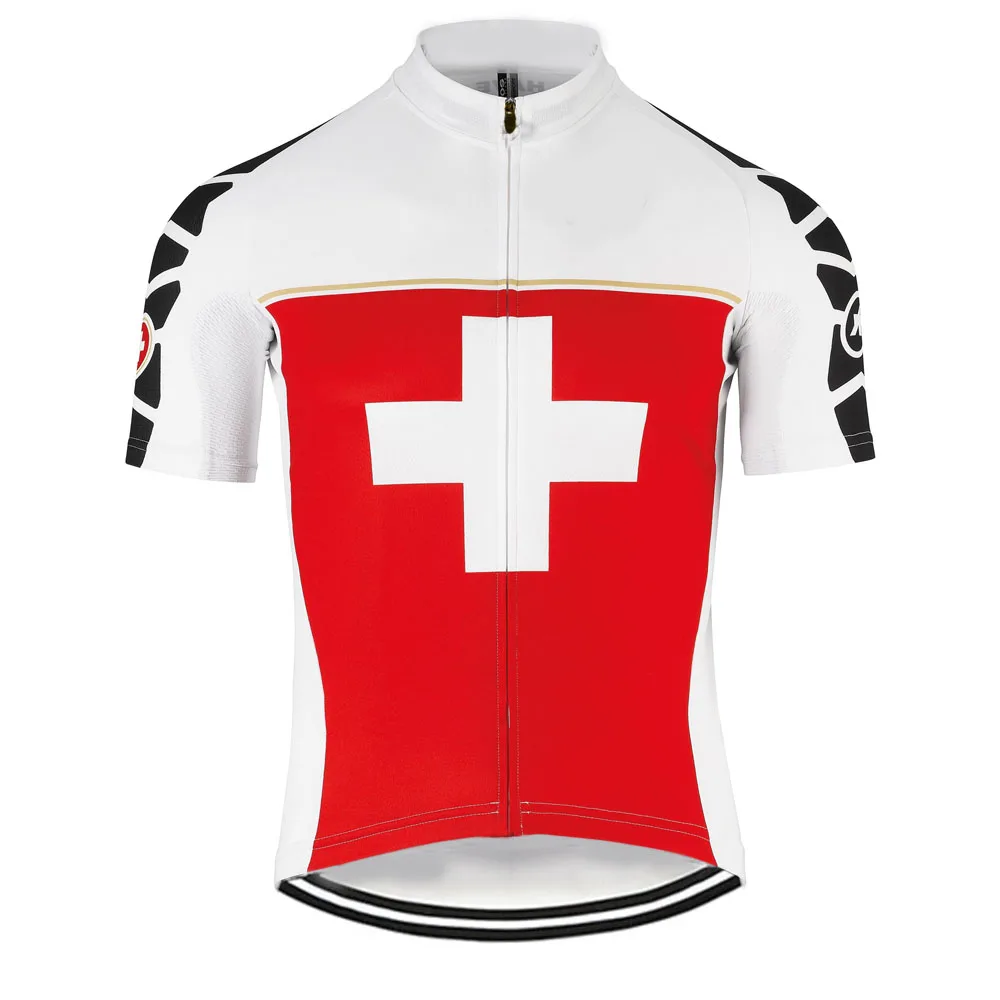 

2020 Switzerland Cycling Jersey Short Sleeve Swiss National Team Cycling Clothing Road Bike Shirts Mountain Bicycle MTB Maillot