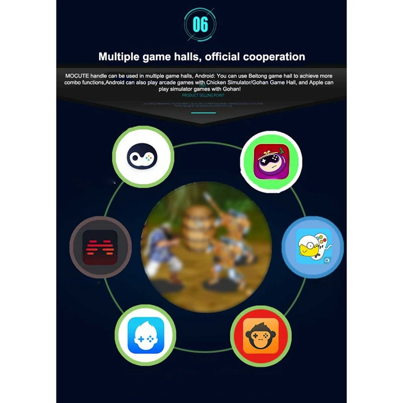 Телескопический игровой контроллер Mocute 060 для телефона с Bluetooth беспроводной